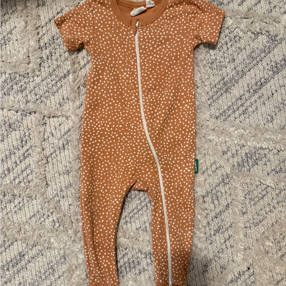 4 for $40 parade organics Brown Polka Dot Kids One Piece
